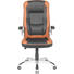 CHEFSESSEL in Lederlook Braun, Schwarz, Silberfarben - Silberfarben/Schwarz, KONVENTIONELL, Kunststoff/Textil (64/113-123/64cm) - Xora CHEFSESSEL in Lederlook Braun, Schwarz, Silberfarben - Silberfarben/Schwarz, KONVENTIONELL, Kunststoff/Textil (64/113-123/64cm) - Xora