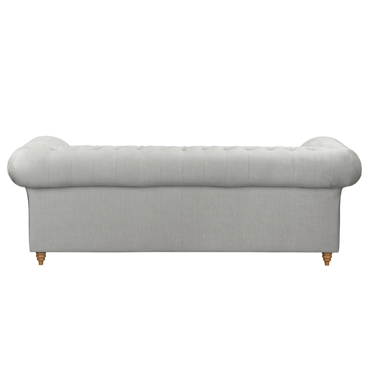 SCHLAFSOFA Mikrofaser Hellgrau Armteil links, Armteil rechts  - Hellgrau/Braun, Design, Holz/Textil (218/74/91cm) - P & B