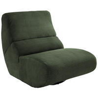 SESSEL in Cord Waldgrün  - Waldgrün/Schwarz, Design, Textil/Metall (74/85/105cm) - Livetastic