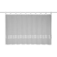 SCHLAUFENVORHANG halbtransparent  - Weiß, Basics, Textil (140/80cm)