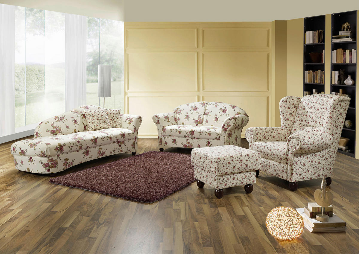 3-SITZER-SOFA Flachgewebe Rot, Beige  - Beige/Rot, Design, Holz/Textil (202/85/81cm) - Max Winzer