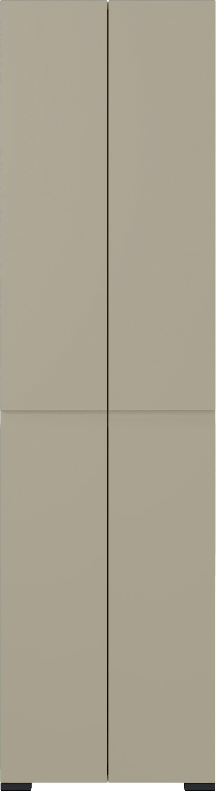 ORMAR GARDEROBNI  boje pijeska  - boje pijeska/crna, Design, drvni materijal/plastika (52/192/36cm) - Dieter Knoll