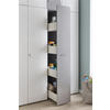 APOTHEKERSCHRANK 30/185/54 cm  in Grau, Weiß  - Alufarben/Weiß, Basics, Holzwerkstoff/Kunststoff (30/185/54cm) - Xora