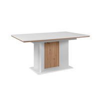 ESSTISCH in Holzwerkstoff 160/90/76 cm  - Weiss/Eiche Artisan, Modern, Holzwerkstoff (160/90/76cm) - MID.YOU
