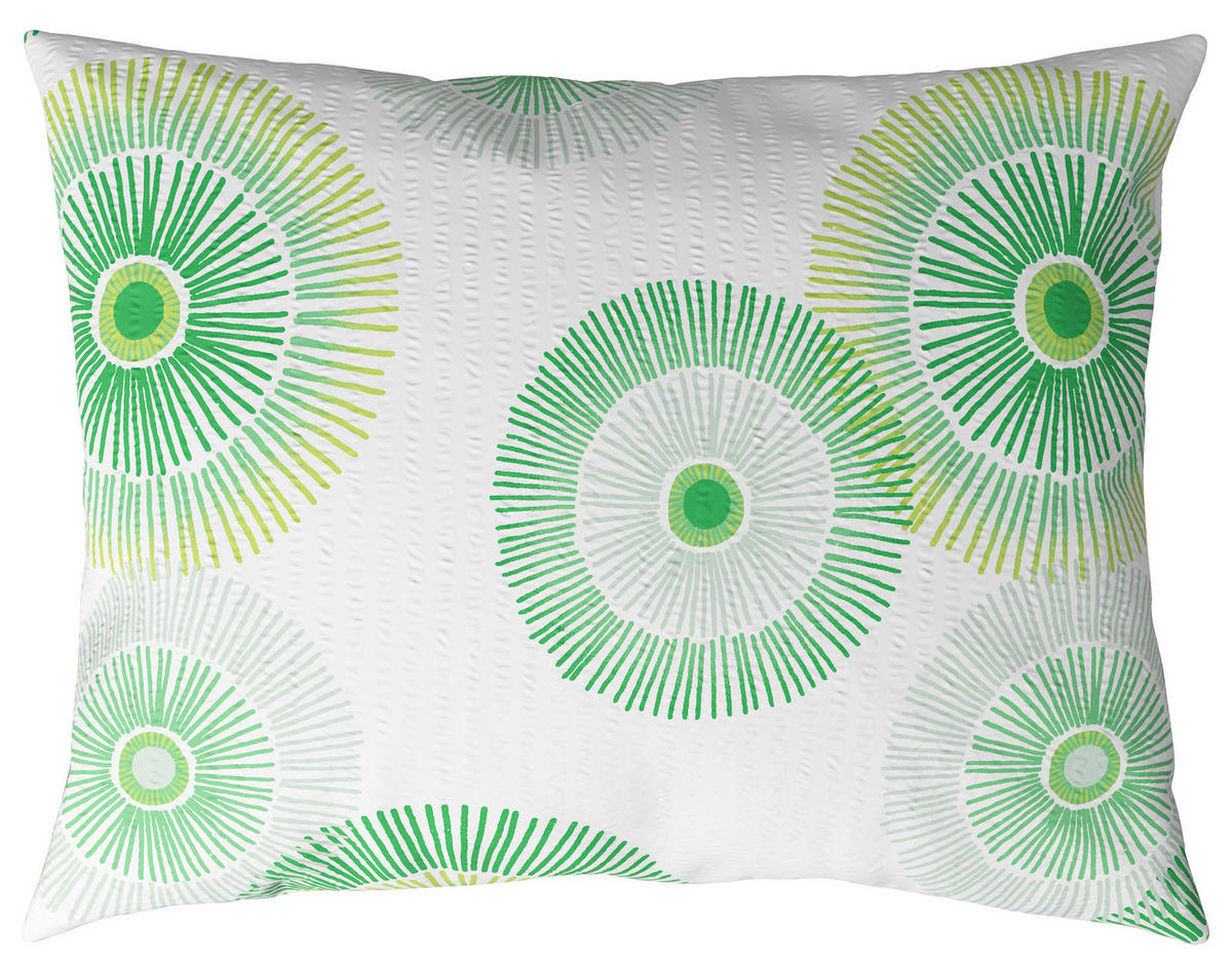 POSTELJINA MELLI 140/200 cm krep zelena, bela  - zelena/bela, Konvencionalno, tekstil (140/200cm) - Esposa