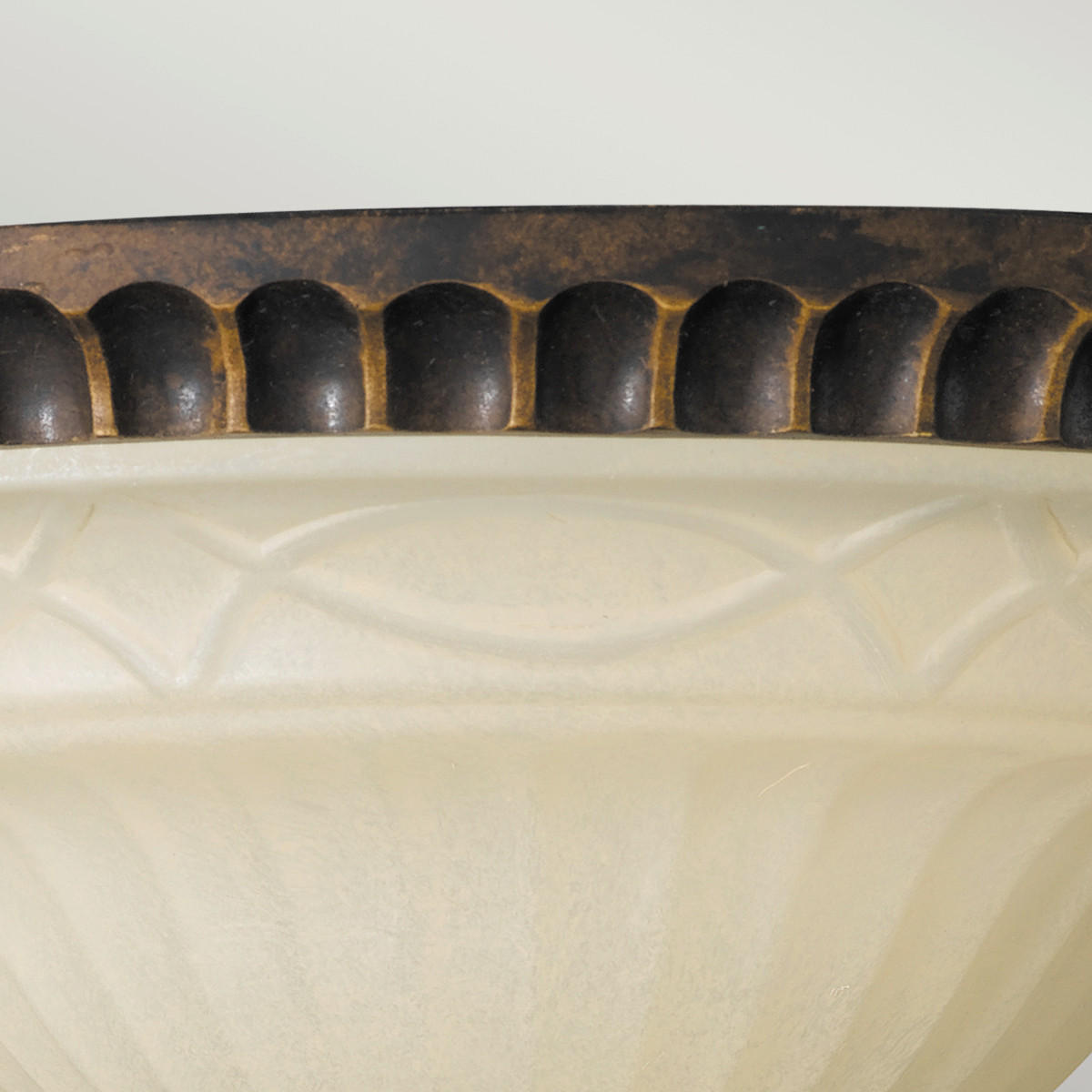 DECKENLEUCHTE  33/15.2 cm    - Braun, Konventionell, Glas/Metall (33/15.2cm) - Elstead Lighting