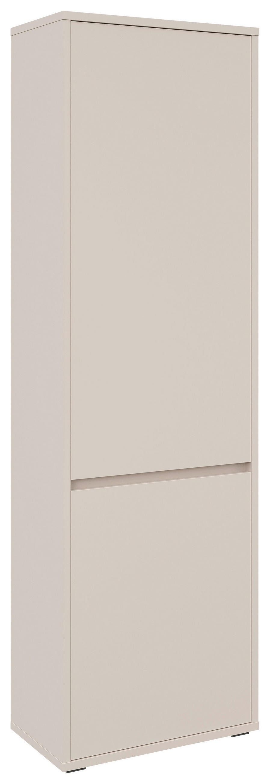 GARDEROBENSCHRANK Liv  in 60/195/33,8 cm  - Kaschmir/Schwarz, KONVENTIONELL, Holzwerkstoff (60/195/33,8cm) - Xora