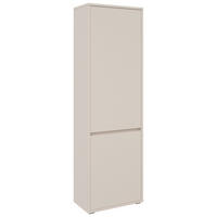 GARDEROBENSCHRANK Liv  in 60/195/33,8 cm  - Kaschmir/Schwarz, KONVENTIONELL, Holzwerkstoff (60/195/33,8cm) - Xora