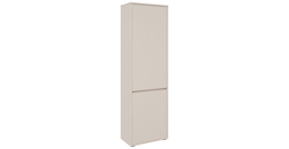 GARDEROBENSCHRANK Liv  in 60/195/33,8 cm  - Kaschmir/Schwarz, KONVENTIONELL, Holzwerkstoff (60/195/33,8cm) - Xora
