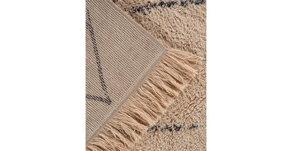 WEBTEPPICH 80/150 cm Alena Creme, Dunkelblau - Creme/Dunkelblau, Basics, Textil (80/150cm) - Novel
