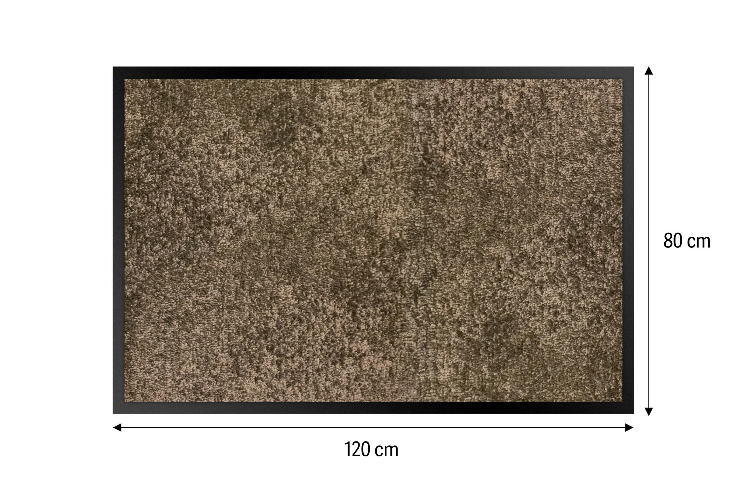 SZENNYFOGÓ SZŐNYEG - barna, Basics, műanyag/textil (80/120cm)