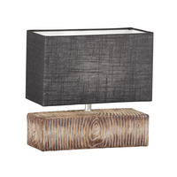 BORDSLAMPA Hauke 30/13/30 cm   - Design, textil/keramik (30/13/30cm) - Fischer & Honsel