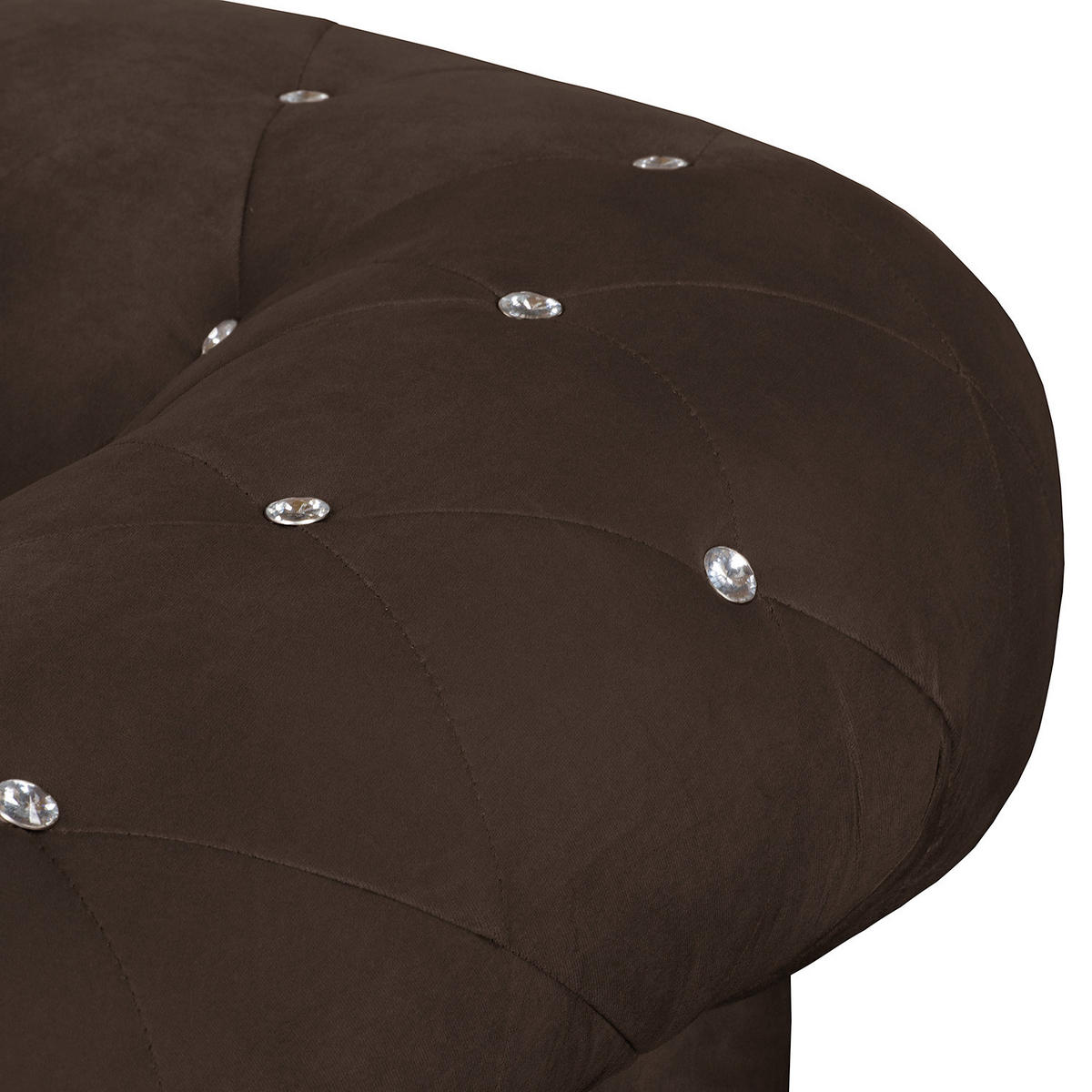 SESSEL in Velours Braun  - Braun, Design, Holz/Textil (110/82/90cm) - P & B
