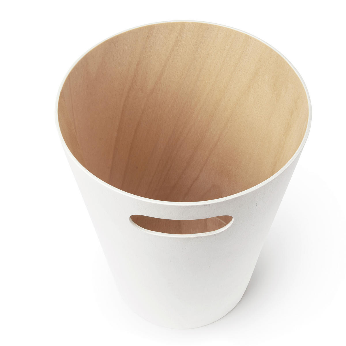 KOŠ ZA PAPIR  7,5 l   Woodrow  - bijela/prirodne boje, Basics, drvo (23/28/23cm) - Umbra