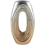 VASE 31.5 cm  - Goldfarben/Nickelfarben, Design, Metall (18/31,5/8cm) - Ambia Home