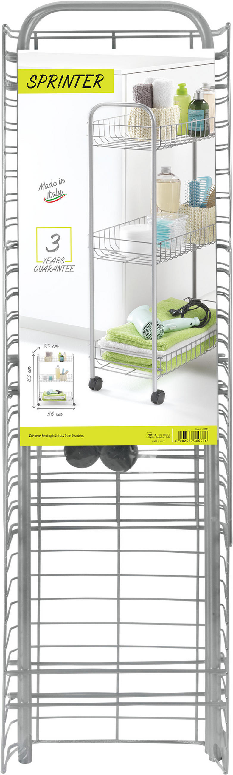 KONYHAI RENDSZEREZŐ SZETT - szürke, Basics, fém (56/83/23cm) - Metaltex