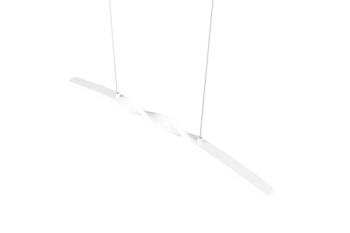 LED FÜGGŐLÁMPA  - fehér, Basics, műanyag/fém (79/150/9cm)