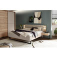 BETT 180/200 cm  in Kaschmir  - Kaschmir/Schwarz, KONVENTIONELL, Holzwerkstoff/Textil (180/200cm) - Xora