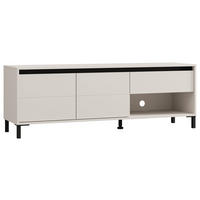 LOWBOARD  in 150,5/52/40 cm  - Kaschmir/Schwarz, Basics, Holzwerkstoff/Kunststoff (150,5/52/40cm) - Carryhome