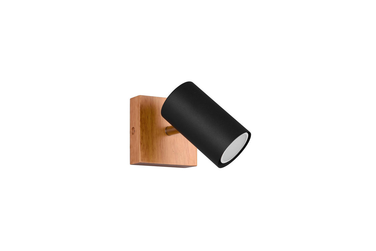 STRAHLER - Schwarz, Design, Holz/Metall (9/16/12cm) - Trio Leuchten