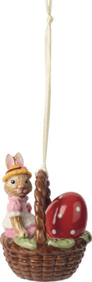 USKRŠNJI ZEKA - višebojna, Osnovno, keramika (4,4/4,5/6,1cm)