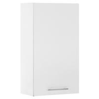 AUFSATZSCHRANK 50/90/31 cm   - Chromfarben/Weiß, Design, Holzwerkstoff/Metall (50/90/31cm)