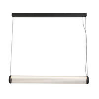 ZÁVESNÉ LED SVIETIDLO, 103/10/164 cm  - priehľadné/čierna, Design, kov/sklo (103/10/164cm) - Dieter Knoll