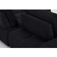 ECKSOFA in Velours Anthrazit  - Anthrazit/Schwarz, Design, Kunststoff/Textil (326/236cm) - Xora