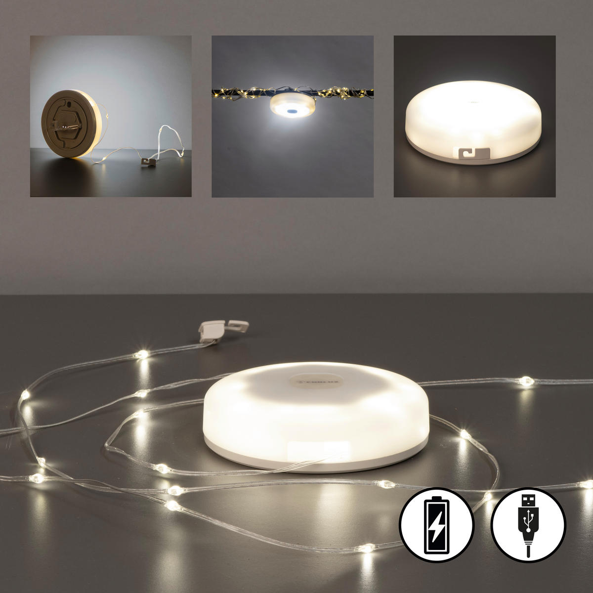 LICHTERKETTE 1000 cm  - MODERN, Kunststoff (1000cm)
