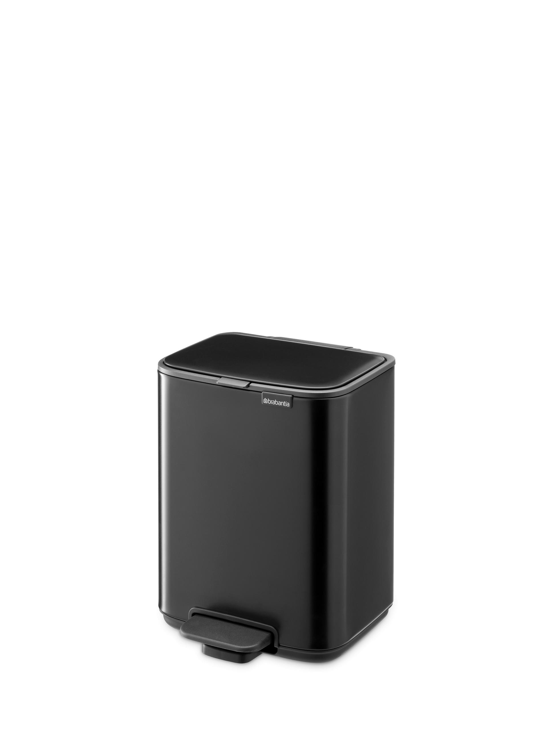 PEDÁLOS SZEMETES 4 l  - fekete, Basics, műanyag/fém (4l) - Brabantia