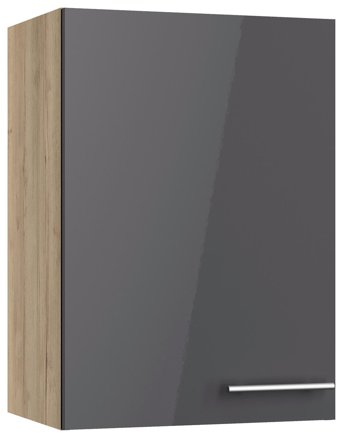 KÜCHENLEERBLOCK 270 cm   in Anthrazit, Eichefarben  - Edelstahlfarben/Eichefarben, Basics, Holzwerkstoff/Metall (270cm) - Optifit