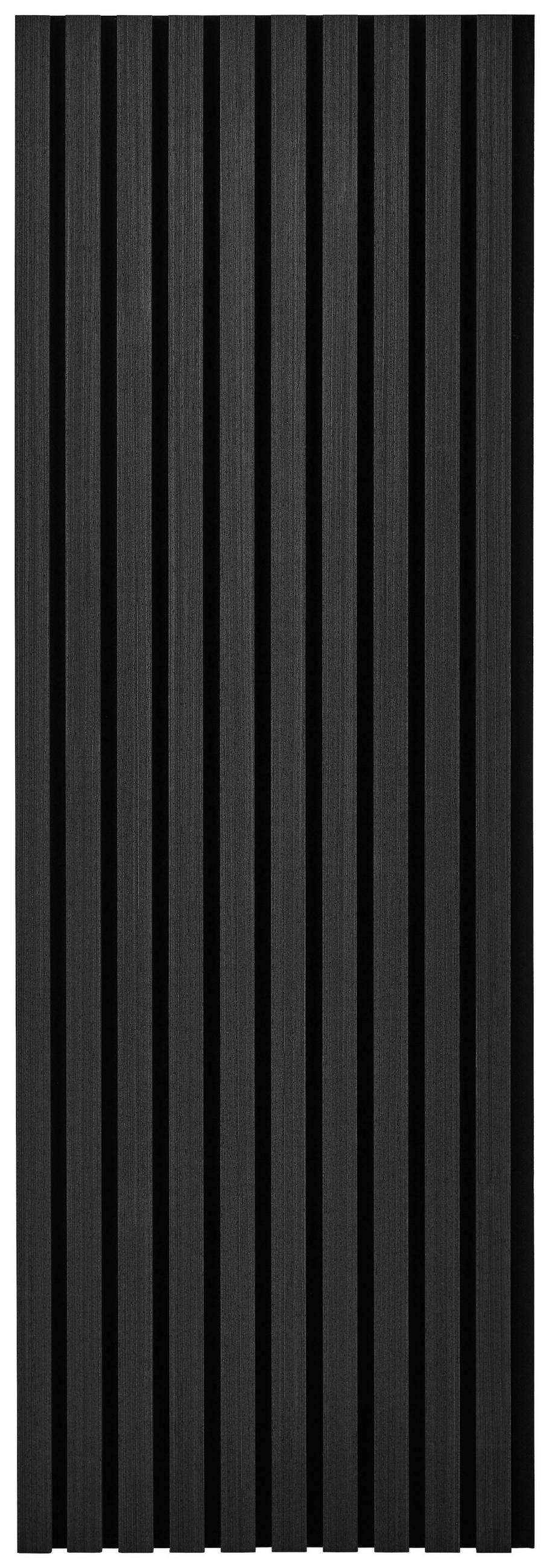 AKUSTIKPANEEL Nachbildung 41/120/2,1 cm  - Schwarz, Design, Holzwerkstoff/Kunststoff (41/120/2,1cm) - Livetastic