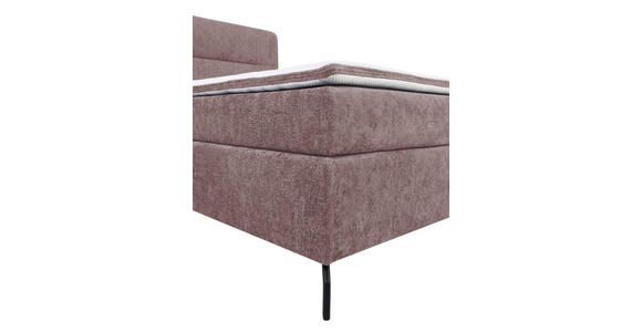 BOXSPRINGBETT 160/200 cm  in Altrosa  - Schwarz/Altrosa, Design, Textil/Metall (160/200cm) - Esposa