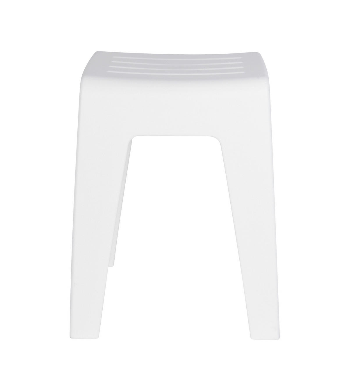 BADHOCKER - Weiß, KONVENTIONELL, Kunststoff (38/47/32cm) - Wenko
