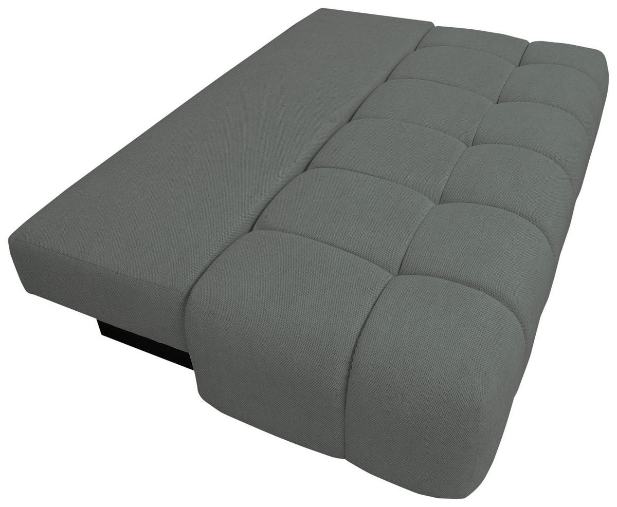 BOXSPRINGSOFA in Chenille Dunkelgrün  - Dunkelgrün/Schwarz, MODERN, Kunststoff/Textil (210/72/105cm) - Cantus