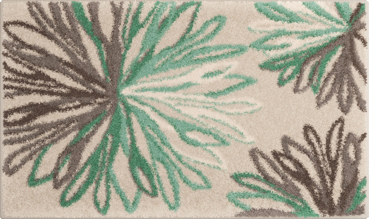 KOBERČEK DO KÚPEĽNE, 70/120 cm - zelená/béžová, Basics, textil/plast (70/120cm) - Grund