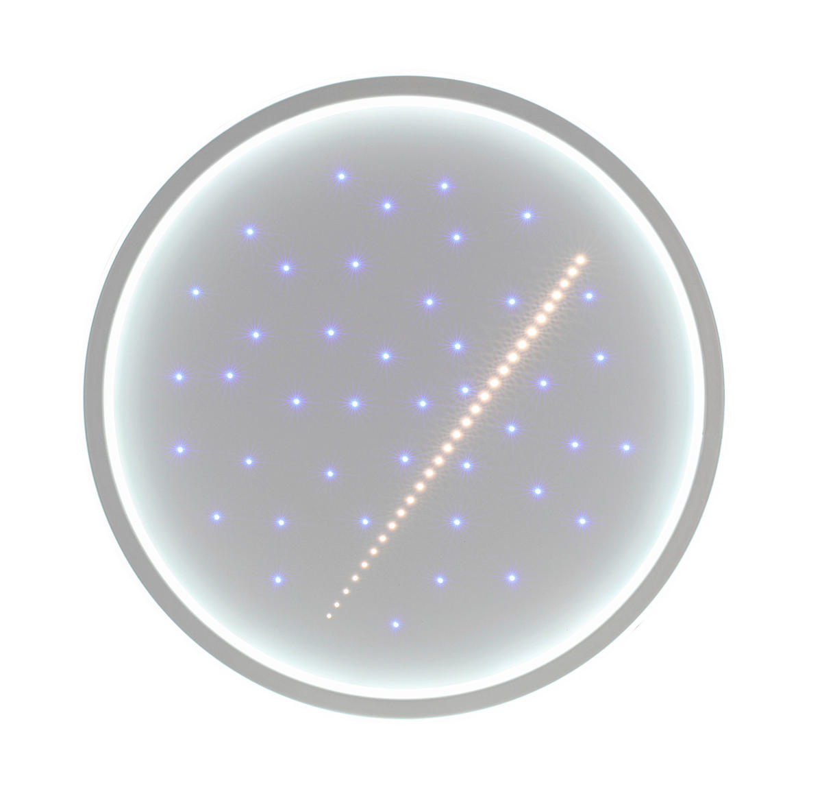 LED-DECKENLEUCHTE Kettering 45/5,5 cm   - Weiß, Trend, Kunststoff/Metall (45/5,5cm) - Novel