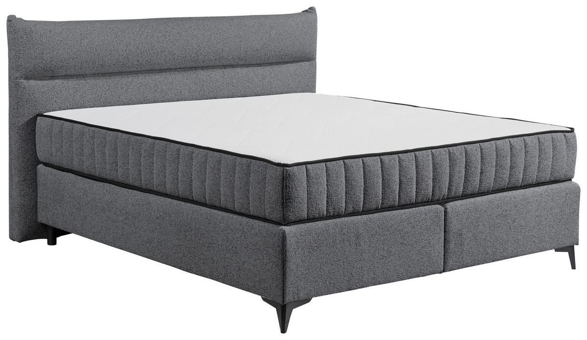 BOXSPRINGBETT 180/200 cm  in Anthrazit  - Anthrazit, MODERN, Holzwerkstoff/Kunststoff (180/200cm) - MID.YOU