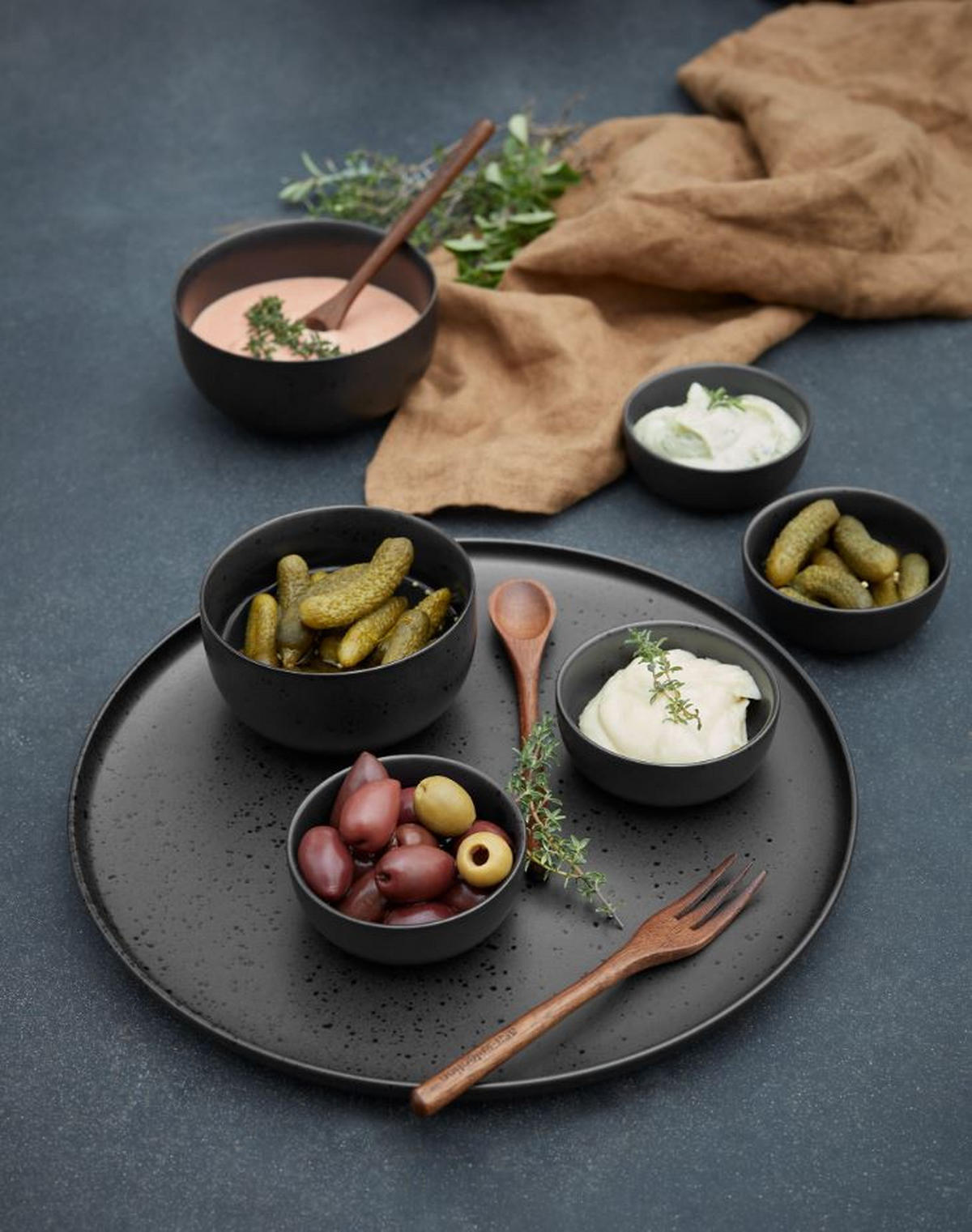 MISKA porcelán keramika  - čierna, Basics, keramika (7,5/3cm) - ASA