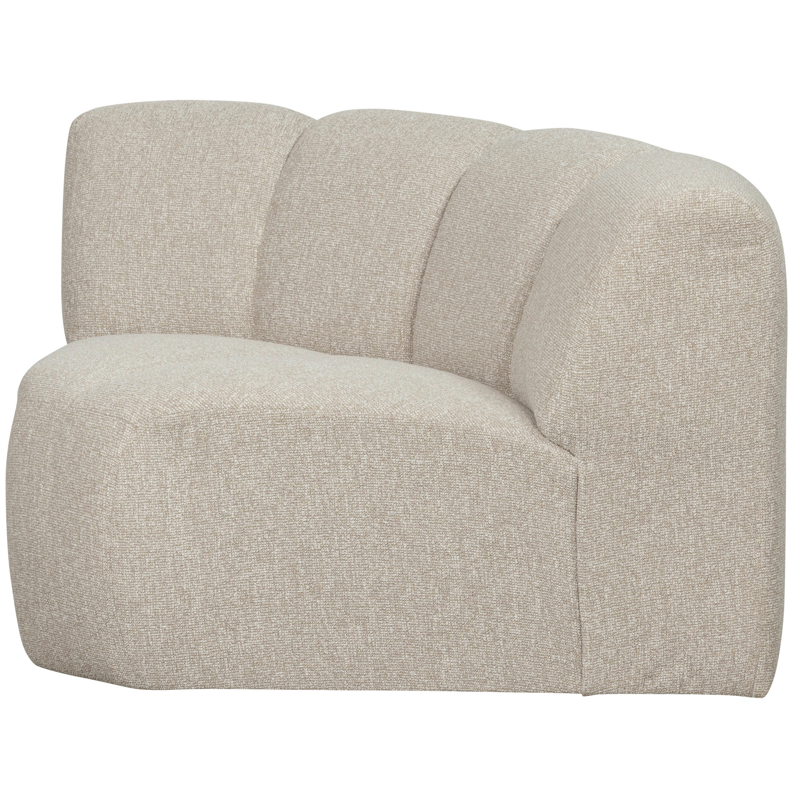 SOFAELEMENT Mojo Beige Bouclé  - Beige/Schwarz, MODERN, Kunststoff/Textil (110/74/110cm) - Livetastic
