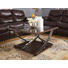 COUCHTISCH Birke, Pappel furniert Anthrazit, Braun, Rot - Anthrazit/Rot, LIFESTYLE, Glas/Holz (91/91/51cm)
