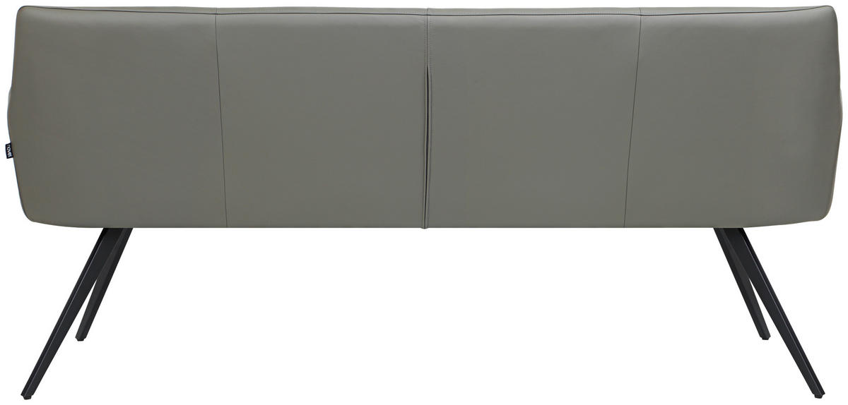 BANCĂ - antracit/negru, Design, metal/piele (200/87,5/65cm) - Novel