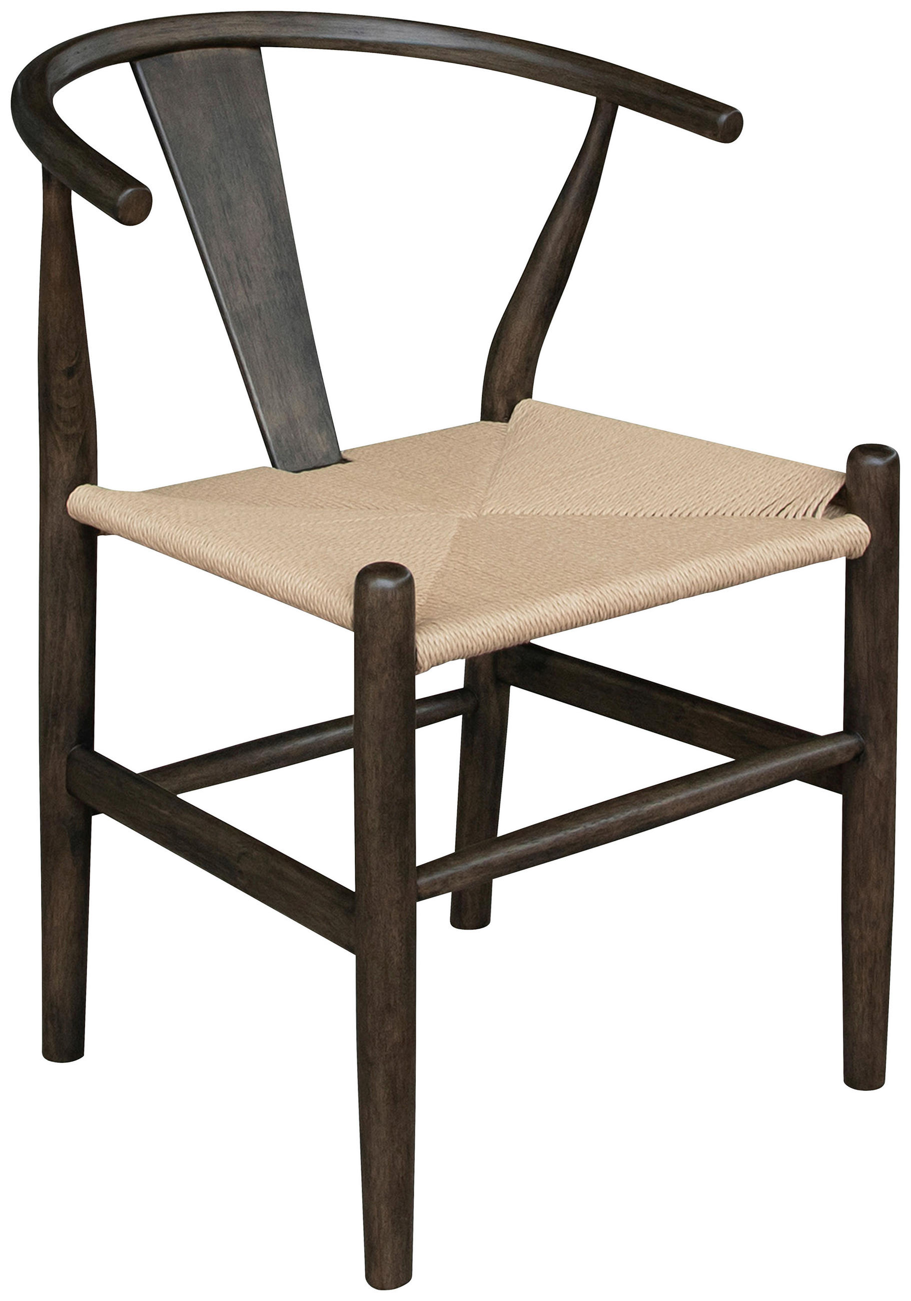 STOL  - svart/naturfärgad, Modern, trä (55/77/55cm) - Niels Andersson