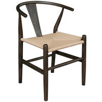 STOL  - svart/naturfärgad, Modern, trä (55/77/55cm) - Niels Andersson