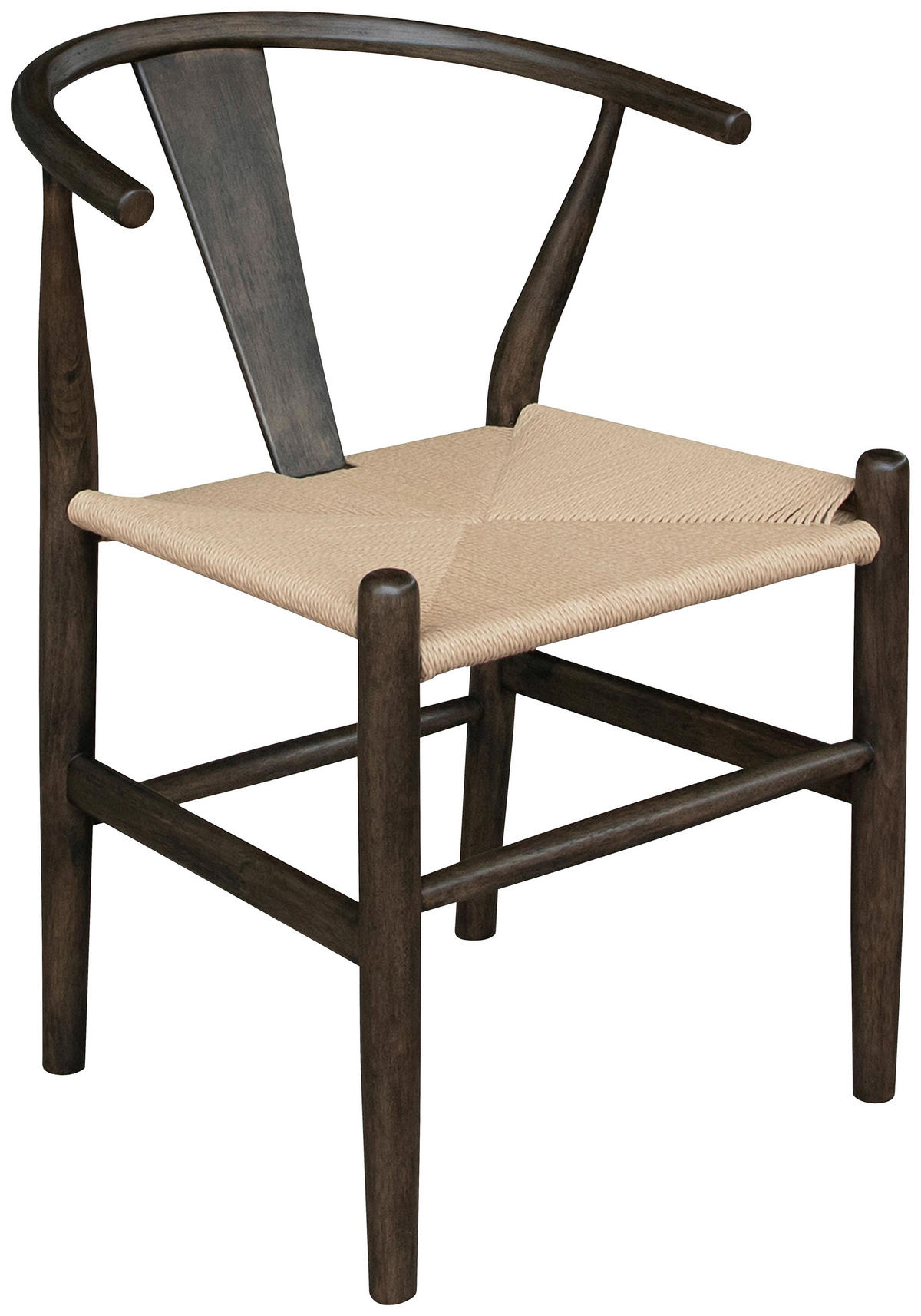 STOL  - svart/naturfärgad, Modern, trä (55/77/55cm) - Niels Andersson