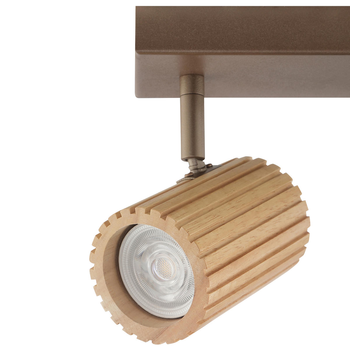 DECKENLEUCHTE LAKEWOOD 31,2/17,6/8 cm  - Braun, Design, Holz/Metall (31,2/17,6/8cm)