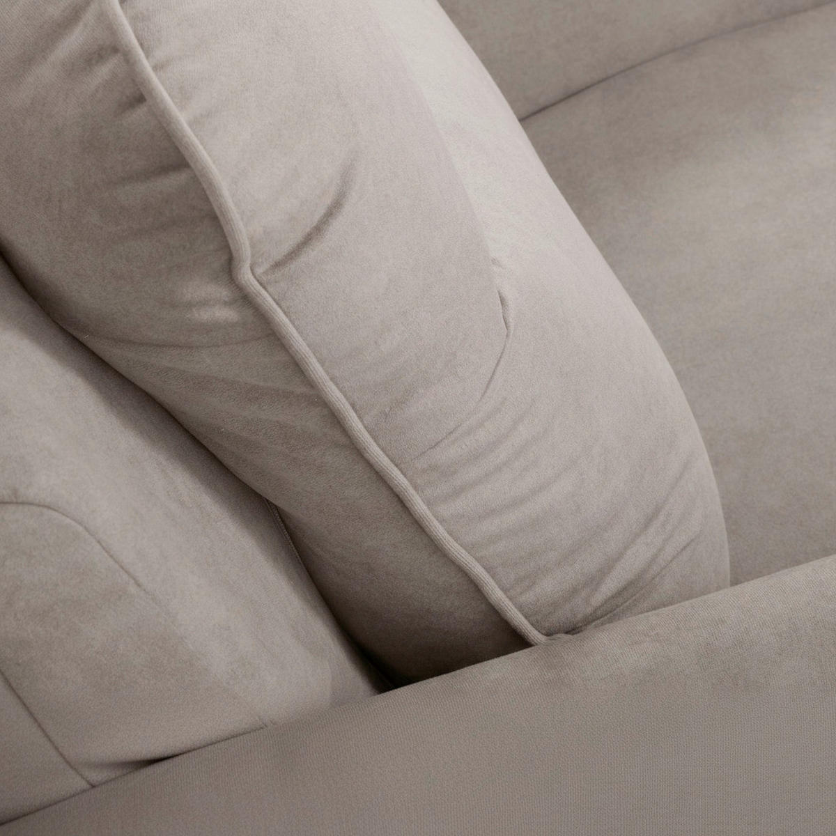SESSEL in Mikrofaser Taupe  - Taupe/Buchefarben, Design, Holz/Textil (88/110/92cm) - Livetastic