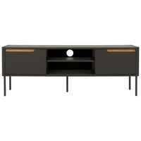 LOWBOARD Anthrazit, Eichefarben  - Eichefarben/Anthrazit, Design, Holz/Holzwerkstoff (141,5/51/39cm)
