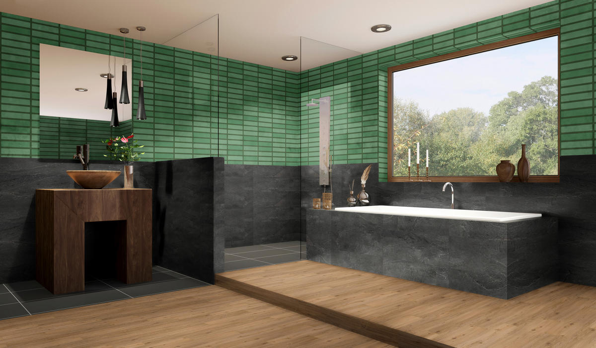 WANDPANEEL Revêt Design-Wandfliesen 12 Stück Anthrazit  - Anthrazit, MODERN, Kunststoff (60/30/0,37cm)