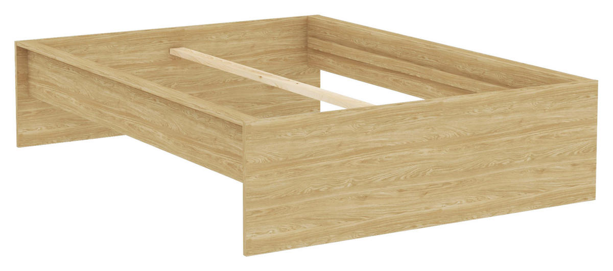 SÄNGRAM 140/200 cm  i  ekfärgad  - ekfärgad, Klassisk, trämaterial (140/200cm) - Best Price